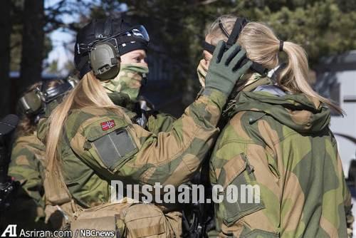 www.dustaan.com پوشش متفاوت زنان در ارتش نروژ  تصاویر