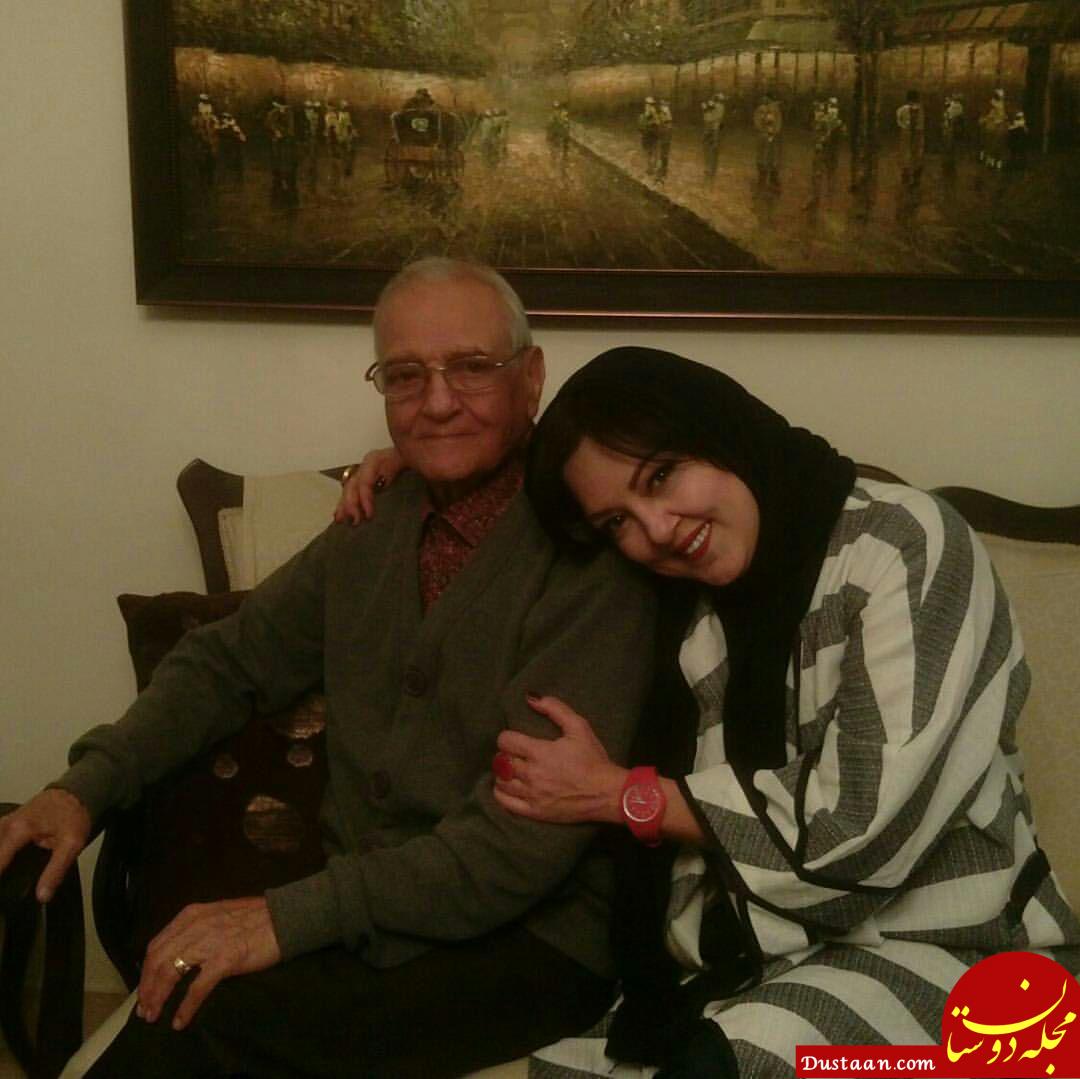 www.dustaan.com عکس احساسی پرستو گلستانی با پدرش!