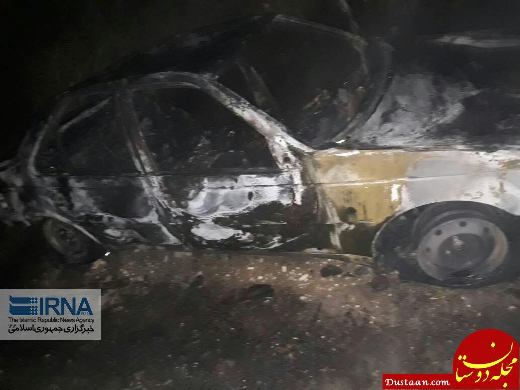 www.dustaan.com مرگ دانشجوی جوان در آتش سوزی خودرو +عکس