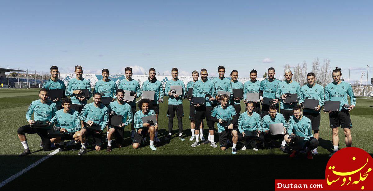 www.dustaan.com هدیه مایکروسافت به بازیکنان رئال مادرید! +عکس