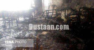 20 مصدوم و 2 کشته در اتش سوزی ساختمان مسکونی در مشهد +تصاویر
