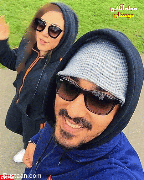 سلفی جالب رضا قوچان نژاد و همسرش در حال پیاده روی dustaan.com-57298d015ceb4