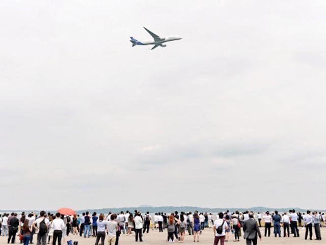 تماشای پرواز هواپیمای ایرباس A350-900 در سنگاپور