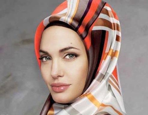 بازیگران معروف و زیبای هالیوودی را با حجاب ببینید!