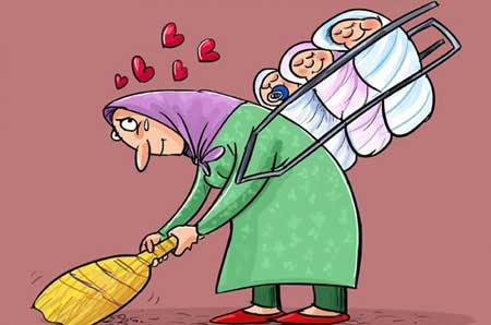 کاریکاتورهای فوق العاده زیبا به مناسبت روز مادر