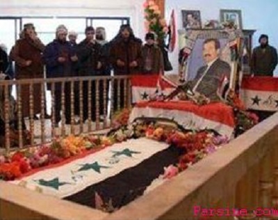 بازگشایی قبر دیکتاتور سابق عراق توسط داعش +عکس