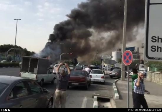 تصاویر/  سقوط مرگبار هواپیما در تهران 