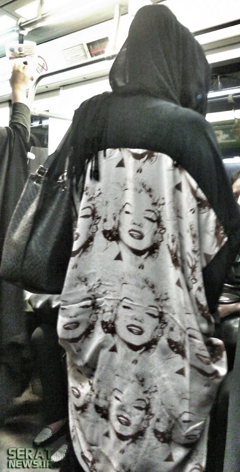 عکس/ پوشش عجیب یک دختر در متروی تهران!