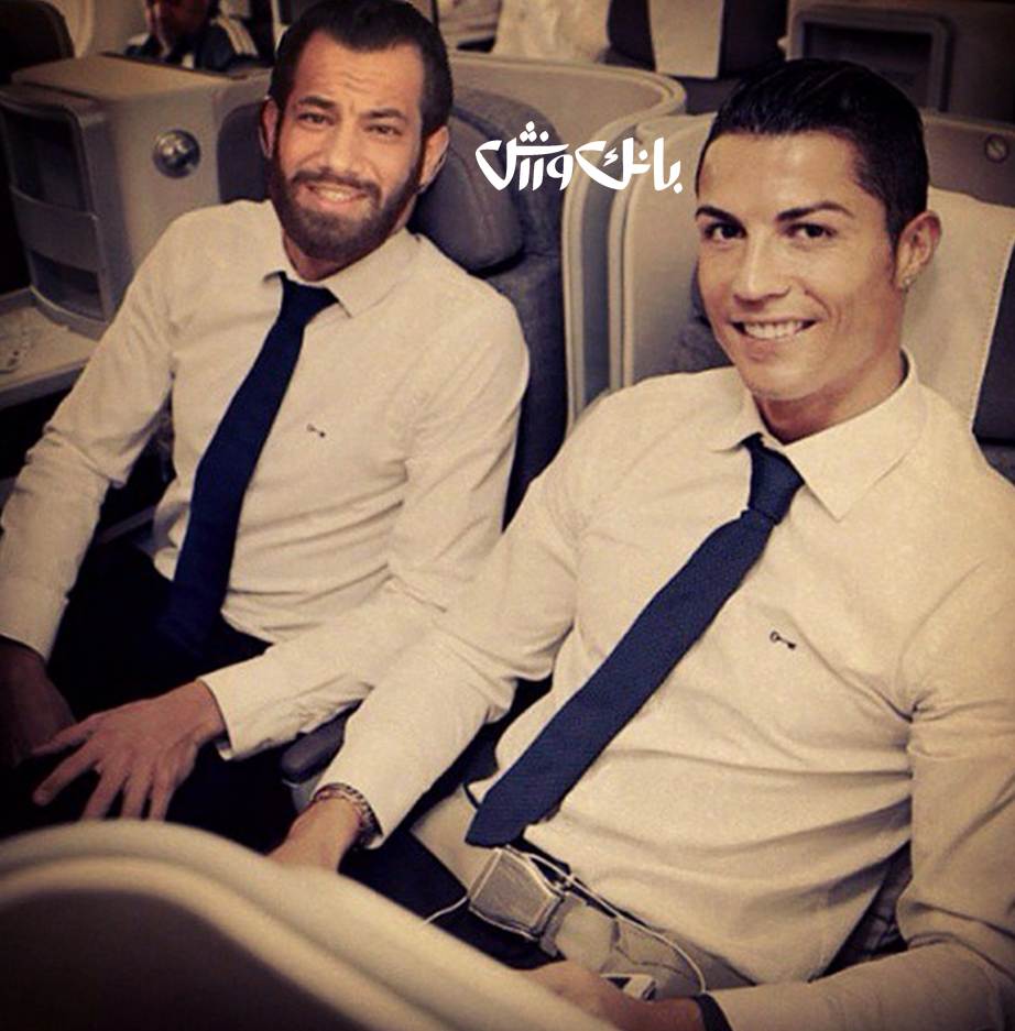 عکس/ خواننده زیر زمینی پرسپولیسی در کنار کریس رونالدو