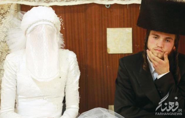 عکس/ پوشش بسیار عجیب یک عروس!