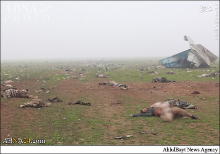 35 کشته در سقوط هواپیمای ارتش سوریه+تصاویر (+18)