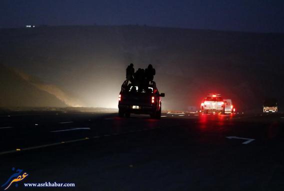 Jordanian police are seen following the execution of two Iraqi prisoners at Swaqa prison near Amman