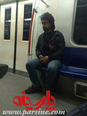 www.dustaan.com-عکس بدل خواننده لس آنجلسی در متروی تهران!