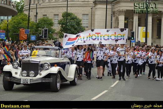 People participating in the Manchester Pride Parade 2016 on August 27, 2016 in Manchester, England. The Manchester Pride events are to celebrate the variety of sexualities in the city and a way to reduce discrimination. (Photo by Jonathan Nicholson/NurPhoto via Getty Images)