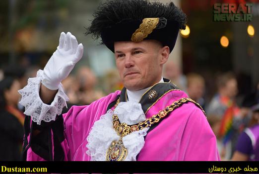 Carl Austin-Behan, Lord Mayor of Manchester, leading Manchester Pride Parade 2016 on August 27, 2016 in Manchester, England. The Manchester Pride events are to celebrate the variety of sexualities in the city and a way to reduce discrimination. (Photo by Jonathan Nicholson/NurPhoto via Getty Images)