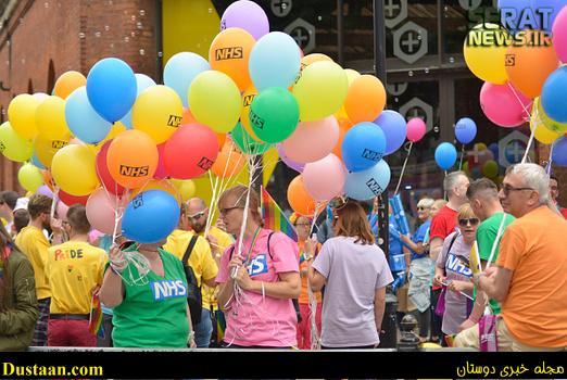People attending the Manchester Pride Parade 2016 on August 27, 2016 in Manchester, England. The Manchester Pride events are to celebrate the variety of sexualities in the city and a way to reduce discrimination. (Photo by Jonathan Nicholson/NurPhoto via Getty Images)