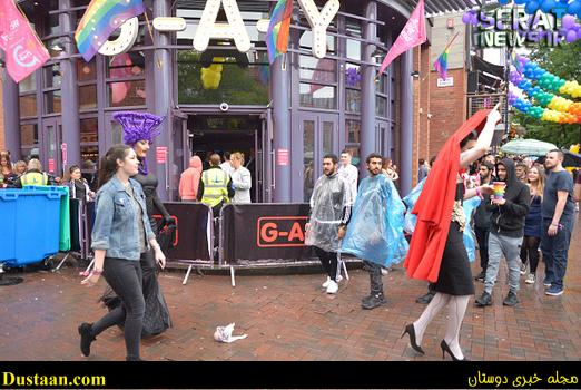 People attending Manchester Pride 2016 on August 27, 2016 in Manchester, England. The Manchester Pride events are to celebrate the variety of sexualities in the city and a way to reduce discrimination. (Photo by Jonathan Nicholson/NurPhoto via Getty Images)