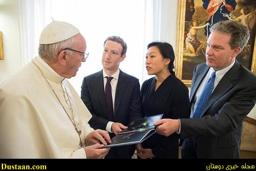  اخباربین الملل ,خبرهای بین الملل ,هدایای مدیر فیسبوک به پاپ