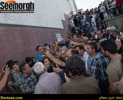 هجوم مردم برای گفتن عکس با بهمن مفید