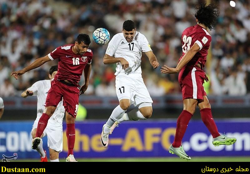 دیدار تیم‌های فوتبال ایران و قطر