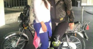 تمرین موتورسواری نیکی کریمی +عکس