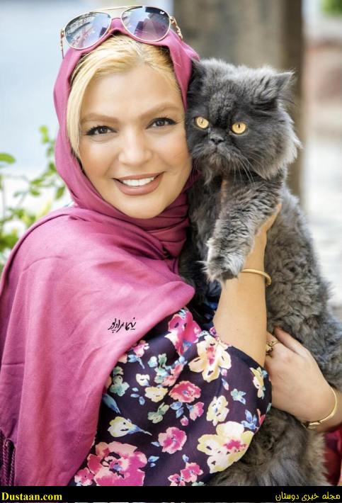 عکس شهرزاد عبدالمجید و گربه اش!