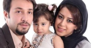 عکس: مجتبی عابدینی در کنار همسر و دخترش