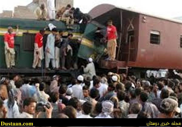تصادف قطار مسافربری و باری 