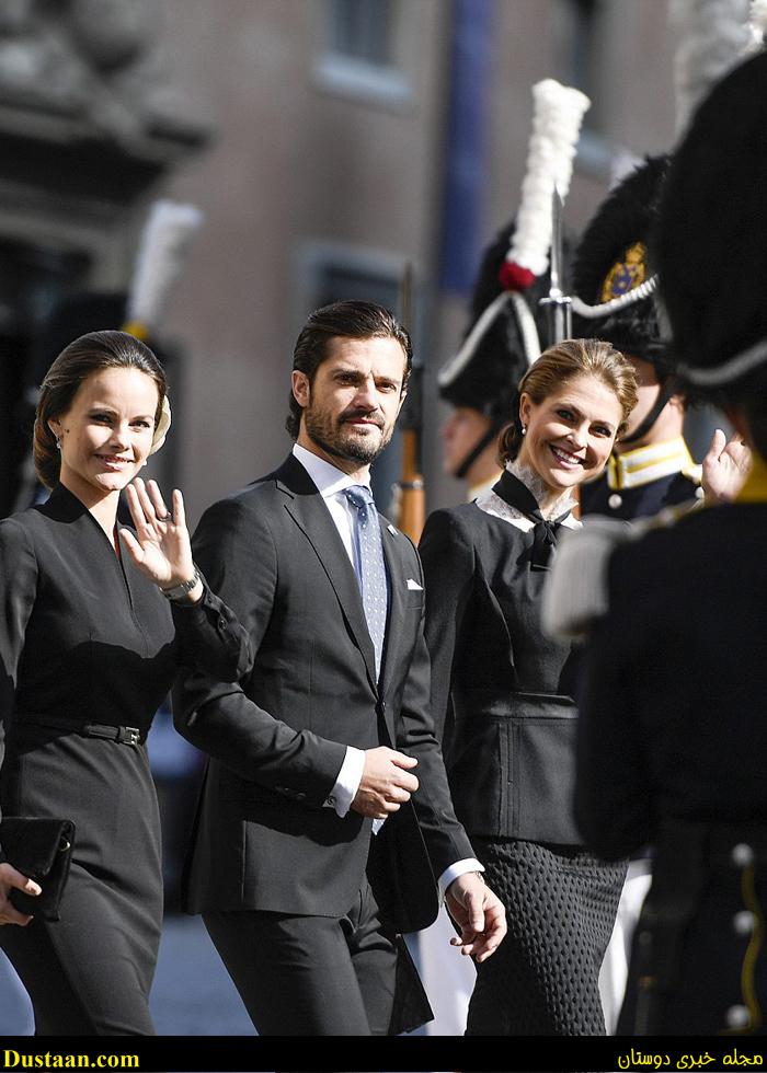 تصاویر/ عروس خاندان سلطنتی سوئد در افتتاحیه پارلمان