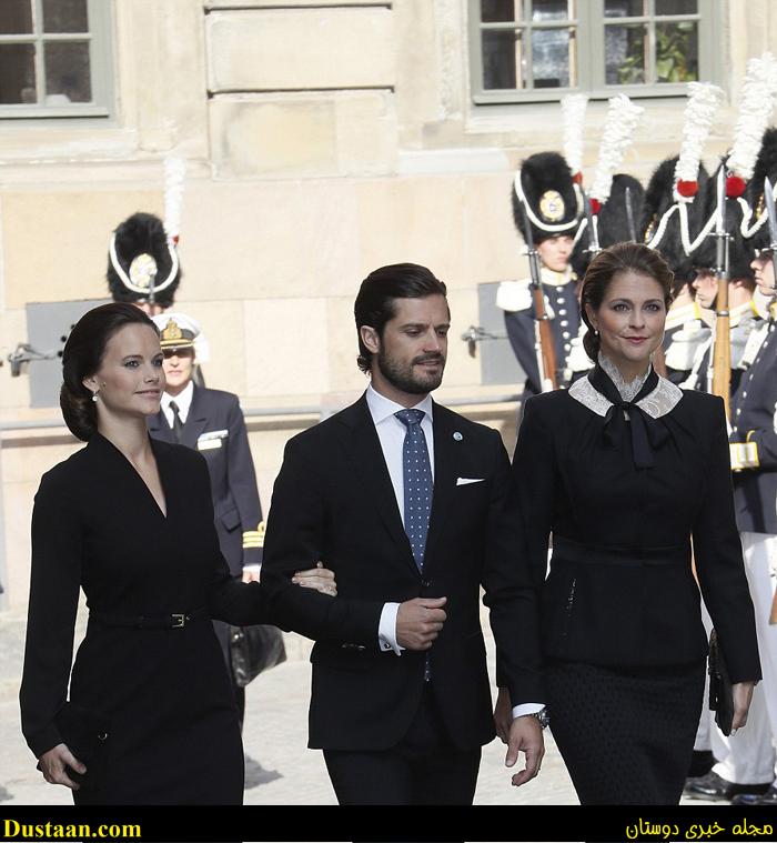 تصاویر/ عروس خاندان سلطنتی سوئد در افتتاحیه پارلمان
