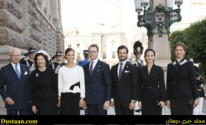 تصاویر/ عروس خاندان سلطنتی سوئد در افتتاحیه پارلمان