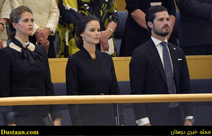 تصاویر/ عروس خاندان سلطنتی سوئد در افتتاحیه پارلمان