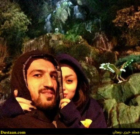 عکس حسین ماهینی در کنار همسرش