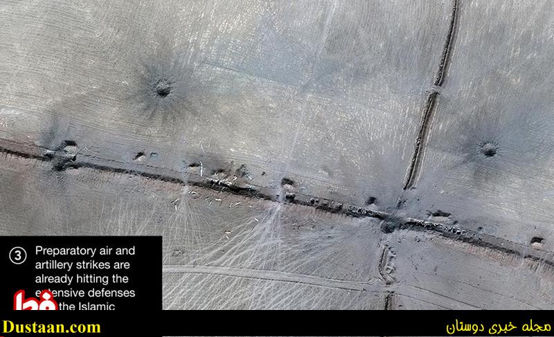 عکس ماهواره‌ای از عملیات موصل