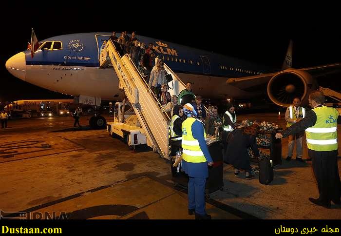 www.dustaan.com-تصاویر: نخستین پرواز هواپیمایی «KLM» به ایران