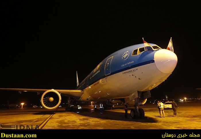 www.dustaan.com-تصاویر: نخستین پرواز هواپیمایی «KLM» به ایران