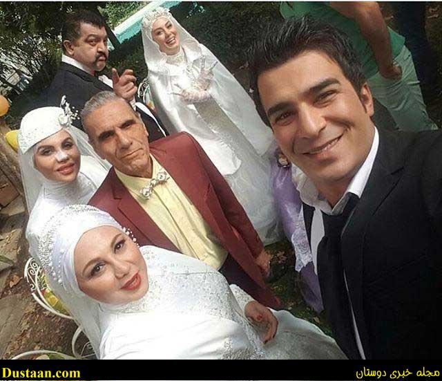 =بهنوش بختیاری و سحر قریشی در لباس عروسی