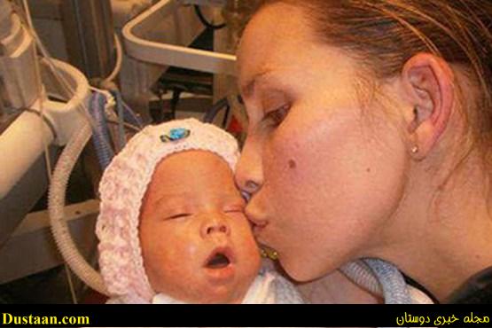 www.dustaan.com-نوزاد مرده ای که در اغوش مادرش زنده شد! +عکس