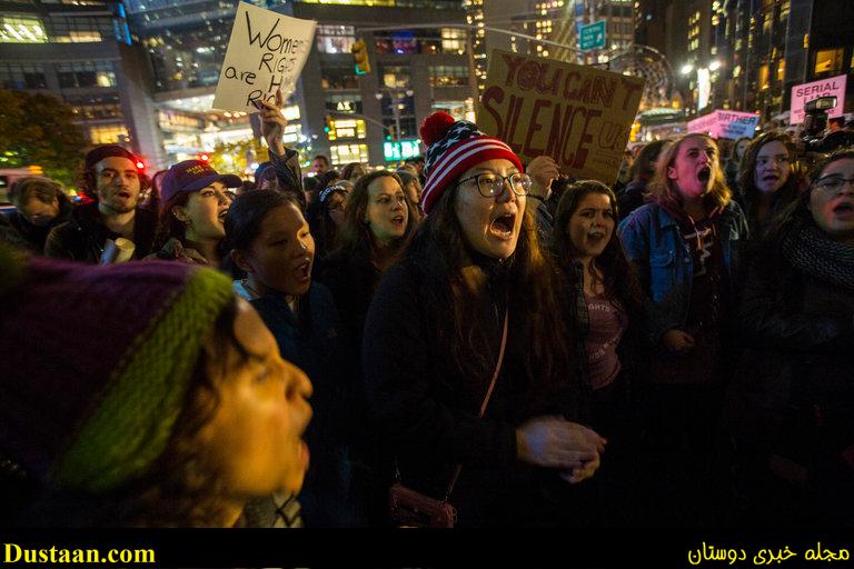 موجی از تظاهرات و خشم علیه ترامپ در سراسر آمریکا+ تصاویر