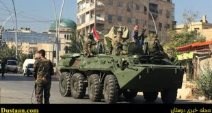 حمله ارتش سوریه به کاروان خودروهای داعش