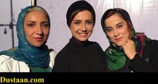 عکس یادگاری شبنم قلی خانی در کنار دوستان سینمایی جدیدش