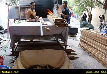 www.dustaan.com-تصاویری از آماد سازی غذای زائرین اربعین در کربلا