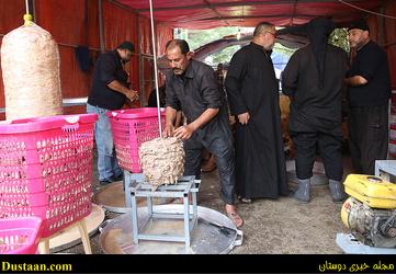 www.dustaan.com-تصاویری از آماد سازی غذای زائرین اربعین در کربلا