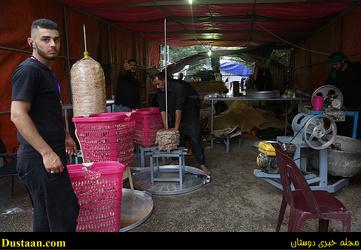 www.dustaan.com-تصاویری از آماد سازی غذای زائرین اربعین در کربلا