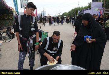 www.dustaan.com-تصاویری از آماد سازی غذای زائرین اربعین در کربلا