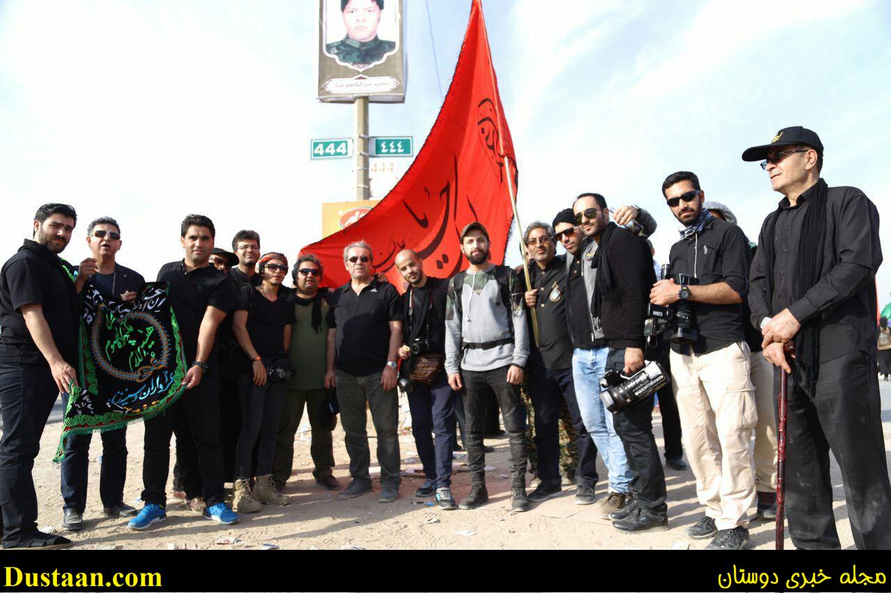 www.dustaan.com-گزارش تصویری از بازیگران معروف در پیاده روی اربعین