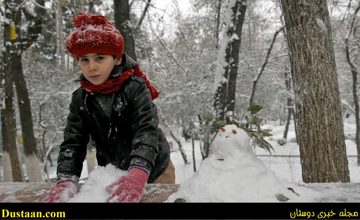 www.dustaan.com-برف بازی تهرانی‌ ها در پارک قیطریه! +تصاویر