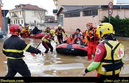 www.dustaan.com-با وقوع سیل، نیمی از ایتالیا به زیر آب رفت! +تصاویر
