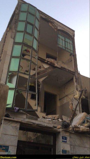 www.dustaan.com-انفجار شدید آپارتمان مسکونی درتهران