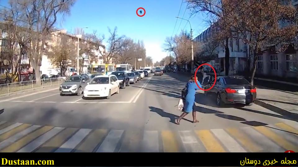 ویدئوی وحشتناک تصادف پسر خردسال با خودرو+فیلم